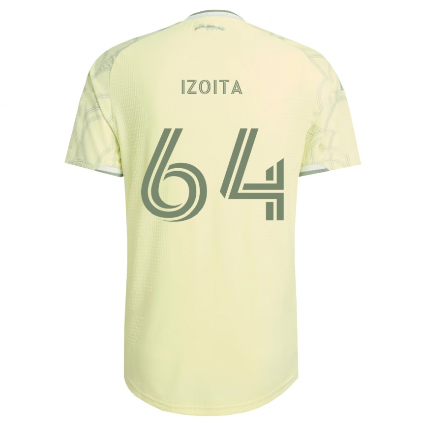ילדים כדורגל Jacob Izoita #64 בז' לבן הרחק ג'רזי 2026/27