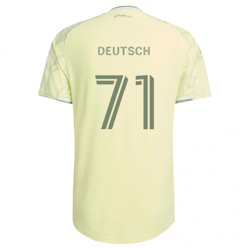 ילדים כדורגל Maverick Deutsch #71 בז' לבן הרחק ג'רזי 2026/27