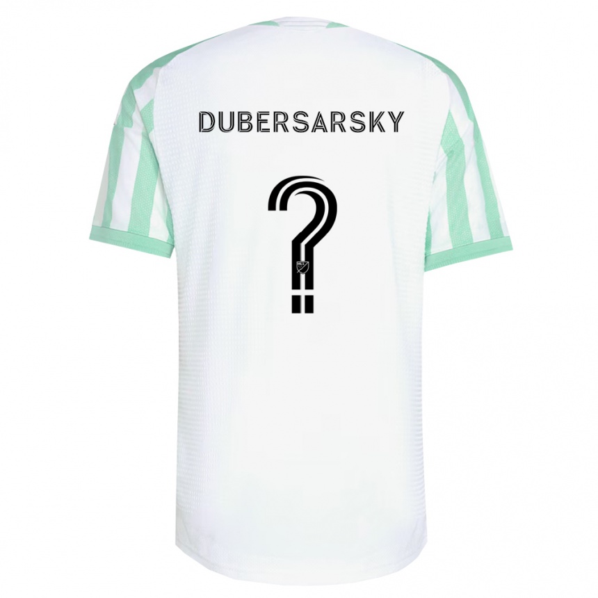 ילדים כדורגל Nicolás Dubersarsky #0 ירוק בהיר שחור לבן הרחק ג'רזי 2026/27