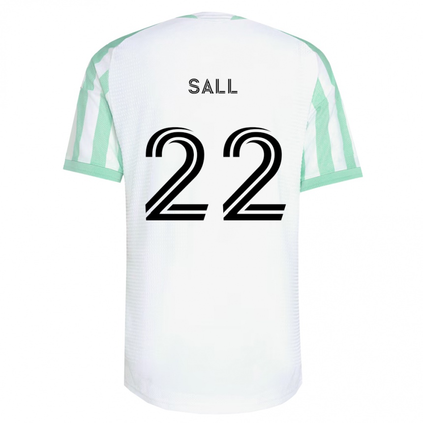 ילדים כדורגל Ibrahima Sall #22 ירוק בהיר שחור לבן הרחק ג'רזי 2026/27