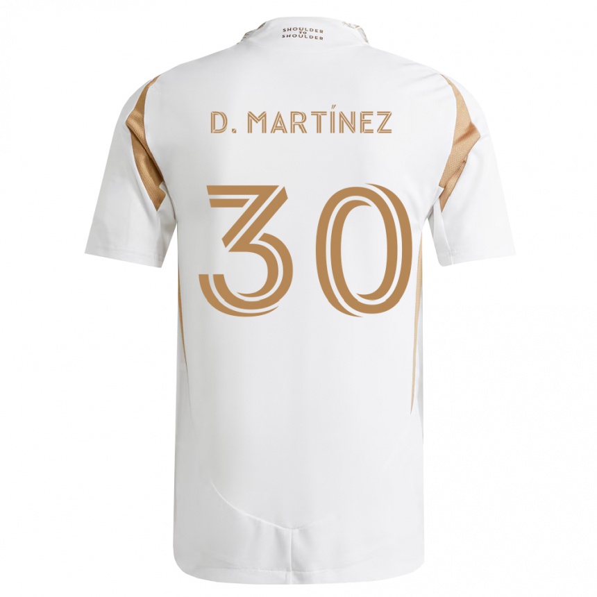 ילדים כדורגל David Martínez #30 לבן חום הרחק ג'רזי 2026/27