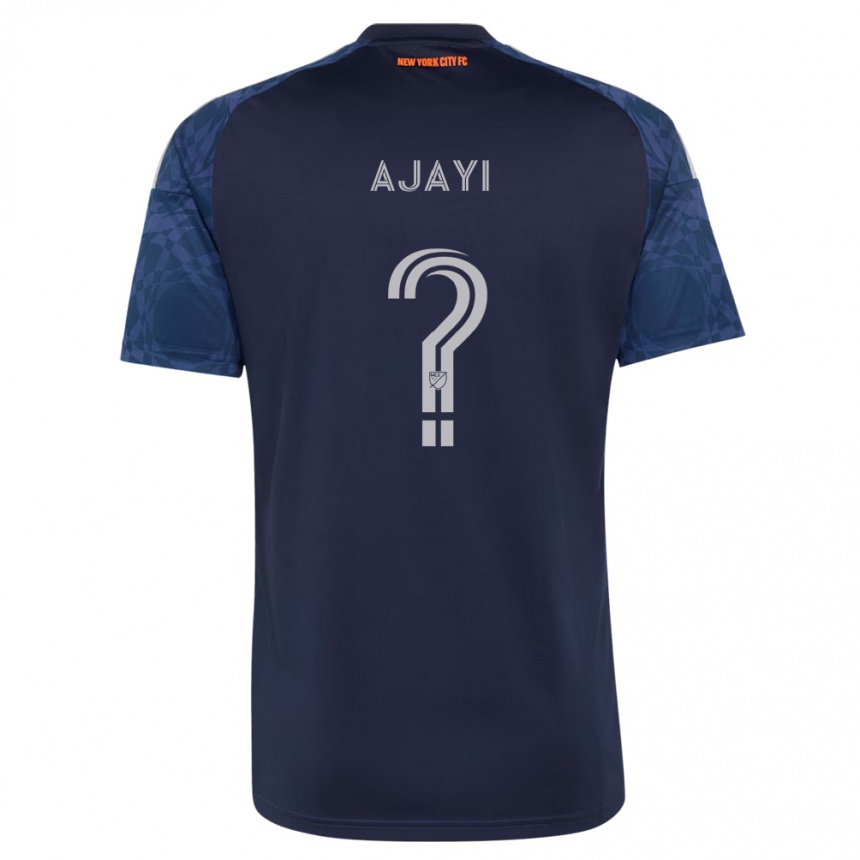 ילדים כדורגל Olumuyiwa Ajayi #0 כחול עמוק לבן הרחק ג'רזי 2026/27