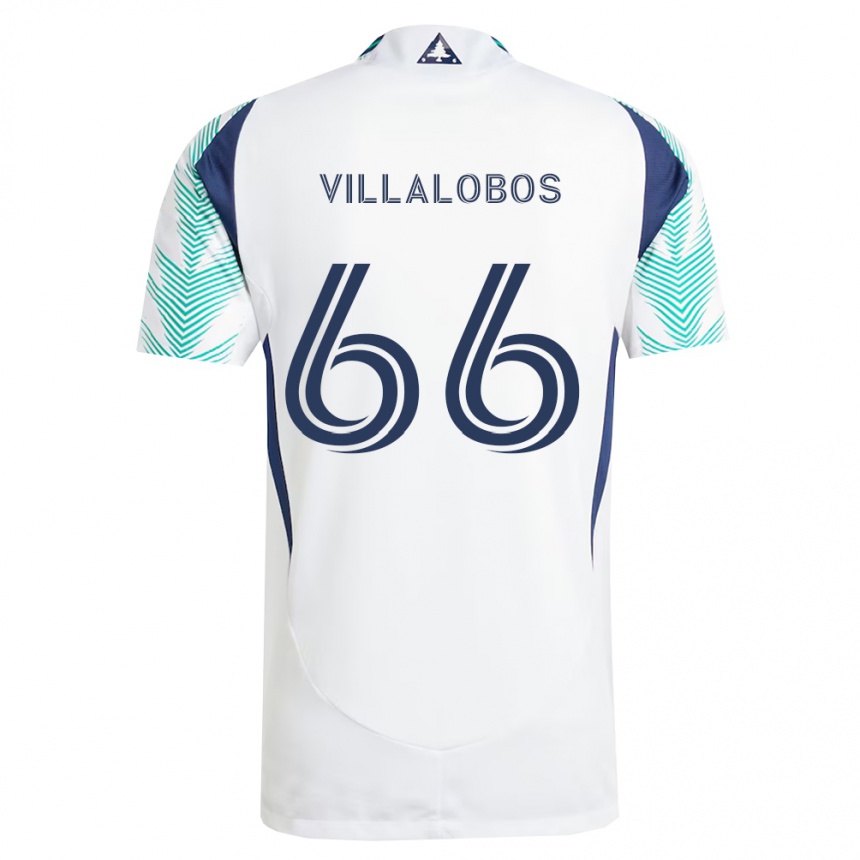 ילדים כדורגל Ivan Villalobos #66 לבן כחול צי ירוק בהיר הרחק ג'רזי 2026/27