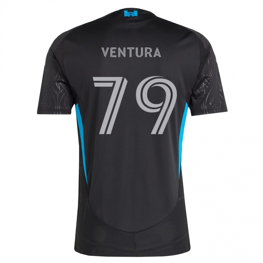 ילדים כדורגל Sebastian Ventura #79 שחור לבן כחול שמיים הרחק ג'רזי 2026/27
