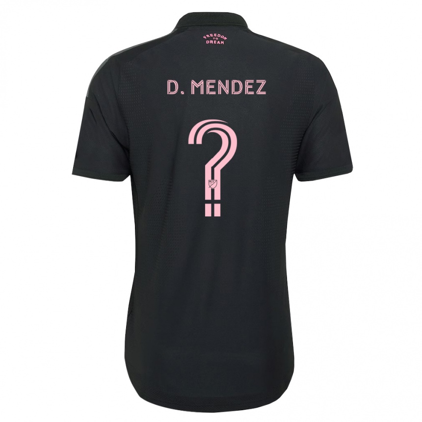 ילדים כדורגל Dylan Mendez #0 ורוד שחור לבן הרחק ג'רזי 2026/27