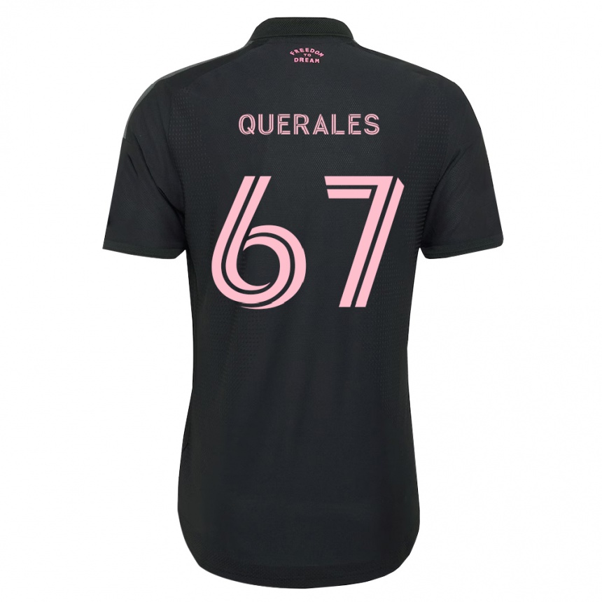 ילדים כדורגל Arturo Querales #67 ורוד שחור לבן הרחק ג'רזי 2026/27