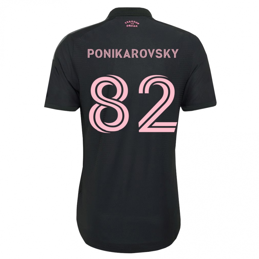 ילדים כדורגל Max Ponikarovsky #82 ורוד שחור לבן הרחק ג'רזי 2026/27