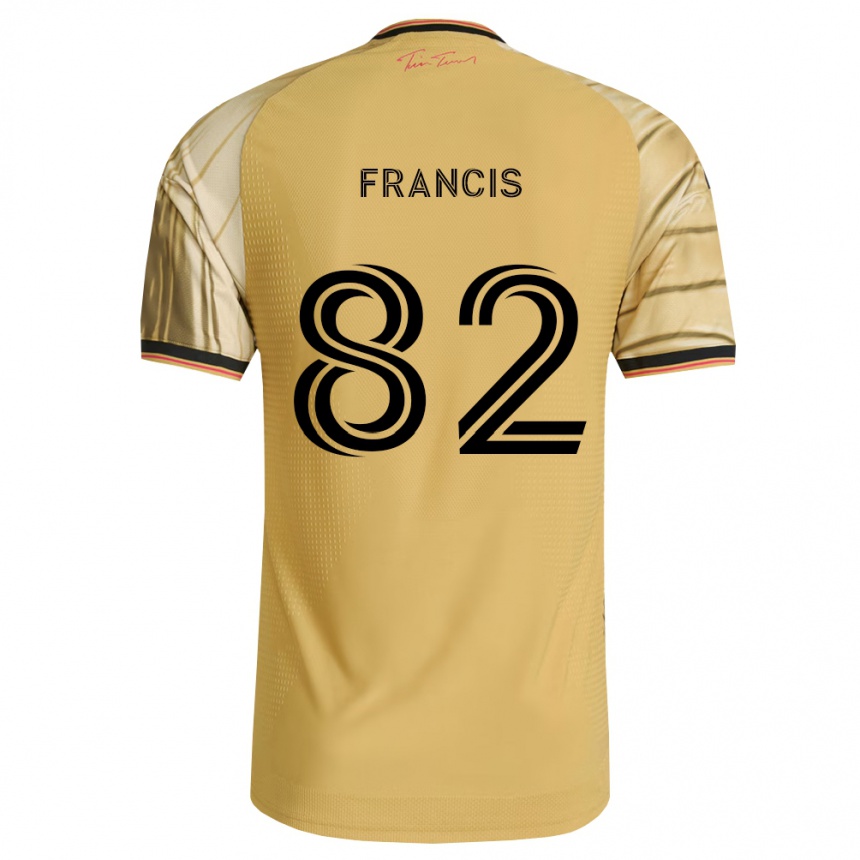 ילדים כדורגל Patrick Francis #82 חום צהוב שחור הרחק ג'רזי 2026/27