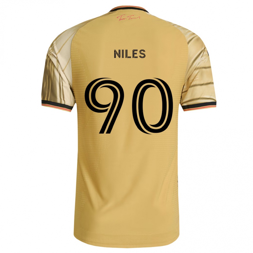 ילדים כדורגל Eddie Niles #90 חום צהוב שחור הרחק ג'רזי 2026/27