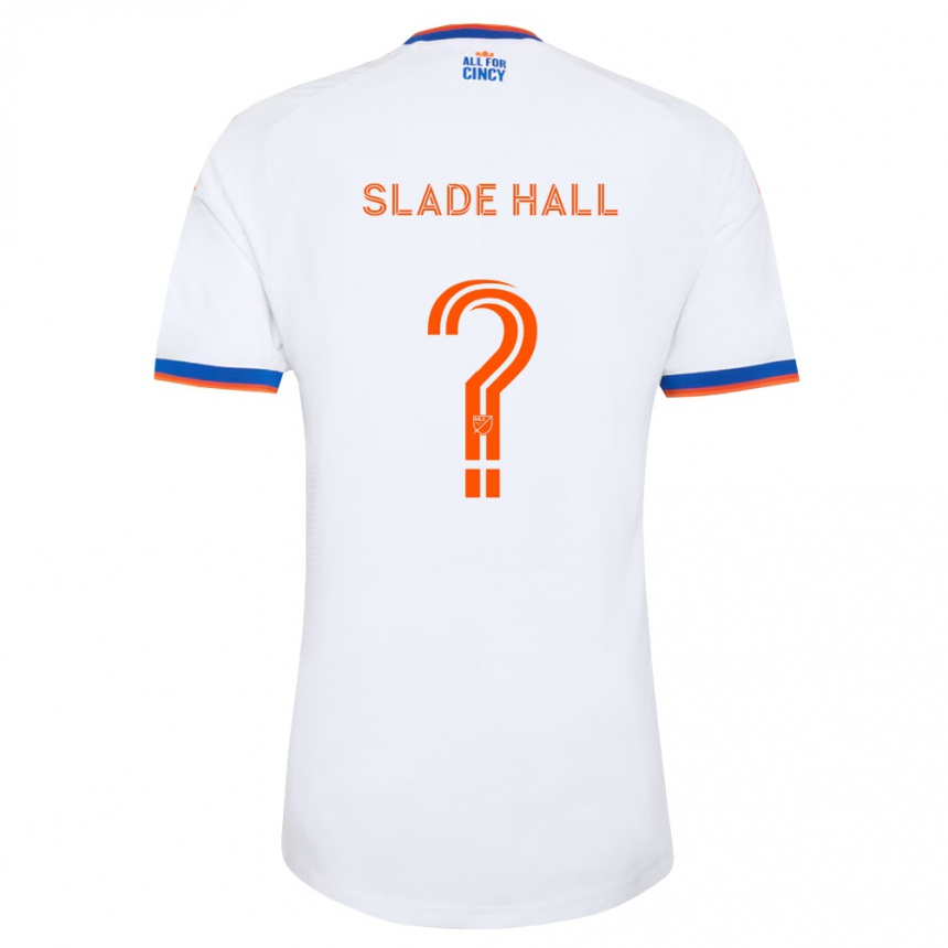 ילדים כדורגל Slade Hall #0 לבן כחול צי כתום הרחק ג'רזי 2026/27