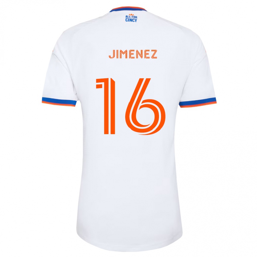 ילדים כדורגל Joshua Jimenez #16 לבן כחול צי כתום הרחק ג'רזי 2026/27