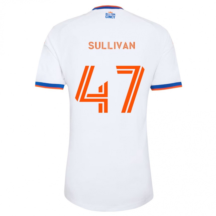 ילדים כדורגל Michael Sullivan #47 לבן כחול צי כתום הרחק ג'רזי 2026/27