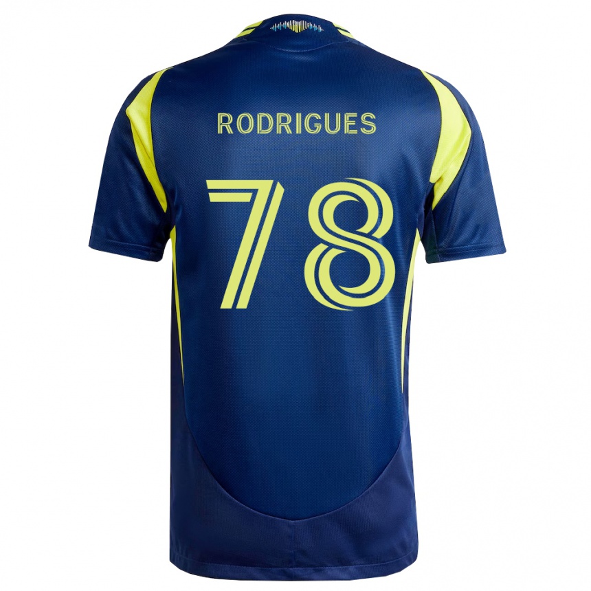 ילדים כדורגל Giuliano Rodrigues #78 צהוב כחול צי הרחק ג'רזי 2026/27