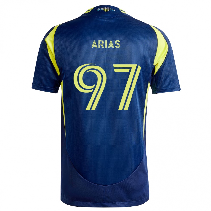 ילדים כדורגל Emmanuel Arias #97 צהוב כחול צי הרחק ג'רזי 2026/27