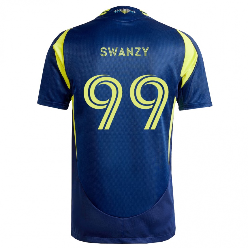 ילדים כדורגל Joshua Swanzy #99 צהוב כחול צי הרחק ג'רזי 2026/27