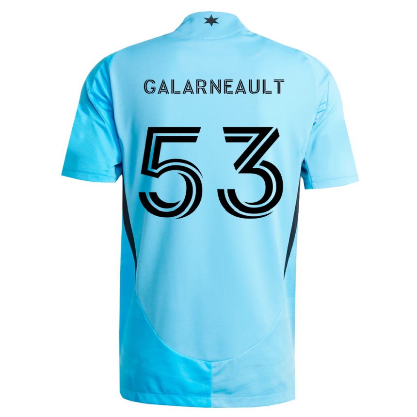 ילדים כדורגל Benjamin Galarneault #53 כחול בהיר שחור הרחק ג'רזי 2026/27