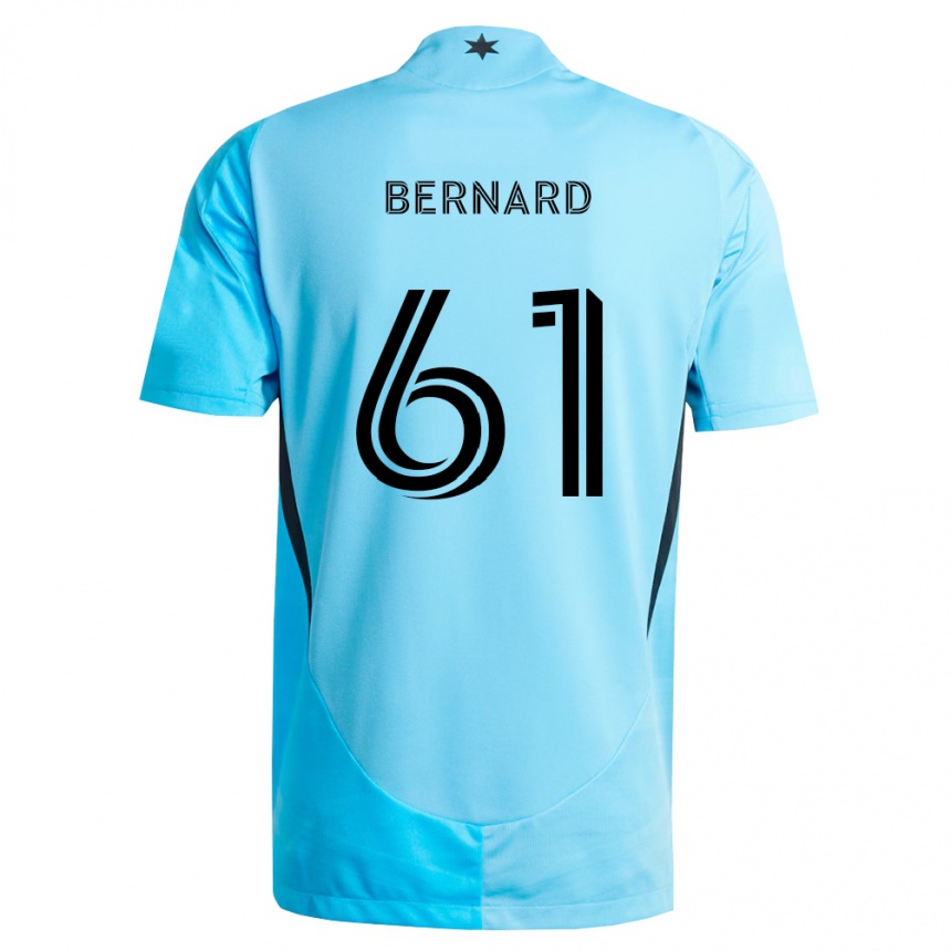 ילדים כדורגל Jadan Bernard #61 כחול בהיר שחור הרחק ג'רזי 2026/27