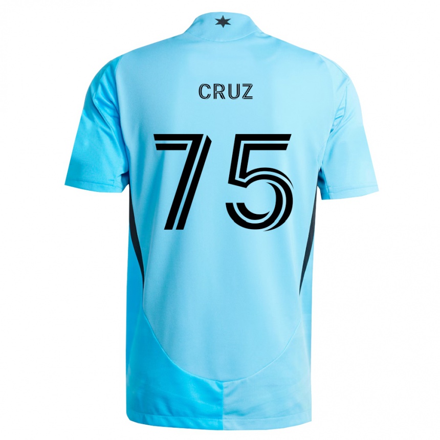 ילדים כדורגל Hector Cruz #75 כחול בהיר שחור הרחק ג'רזי 2026/27