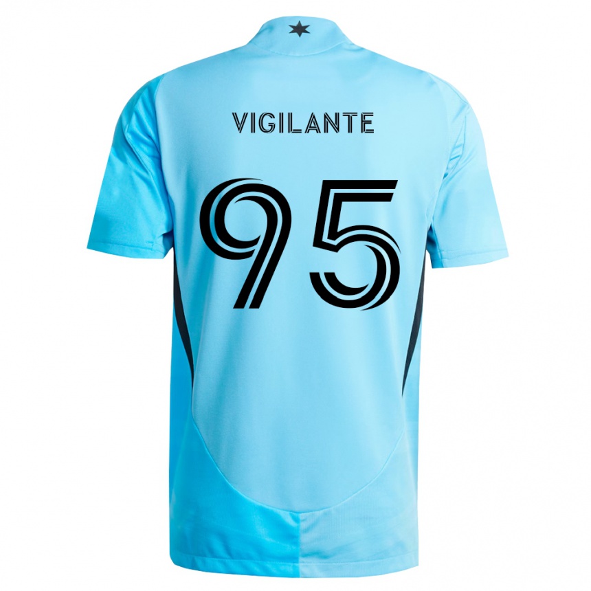 ילדים כדורגל Sam Vigilante #95 כחול בהיר שחור הרחק ג'רזי 2026/27