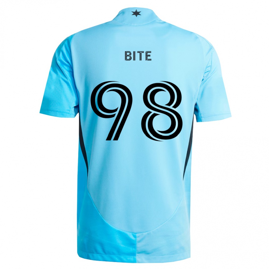 ילדים כדורגל Kristers Bite #98 כחול בהיר שחור הרחק ג'רזי 2026/27