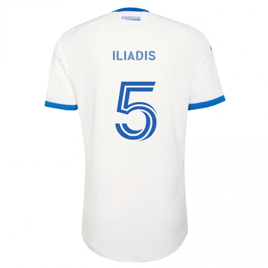 ילדים כדורגל Ilias Iliadis #5 כחול שמיים לבן הרחק ג'רזי 2026/27