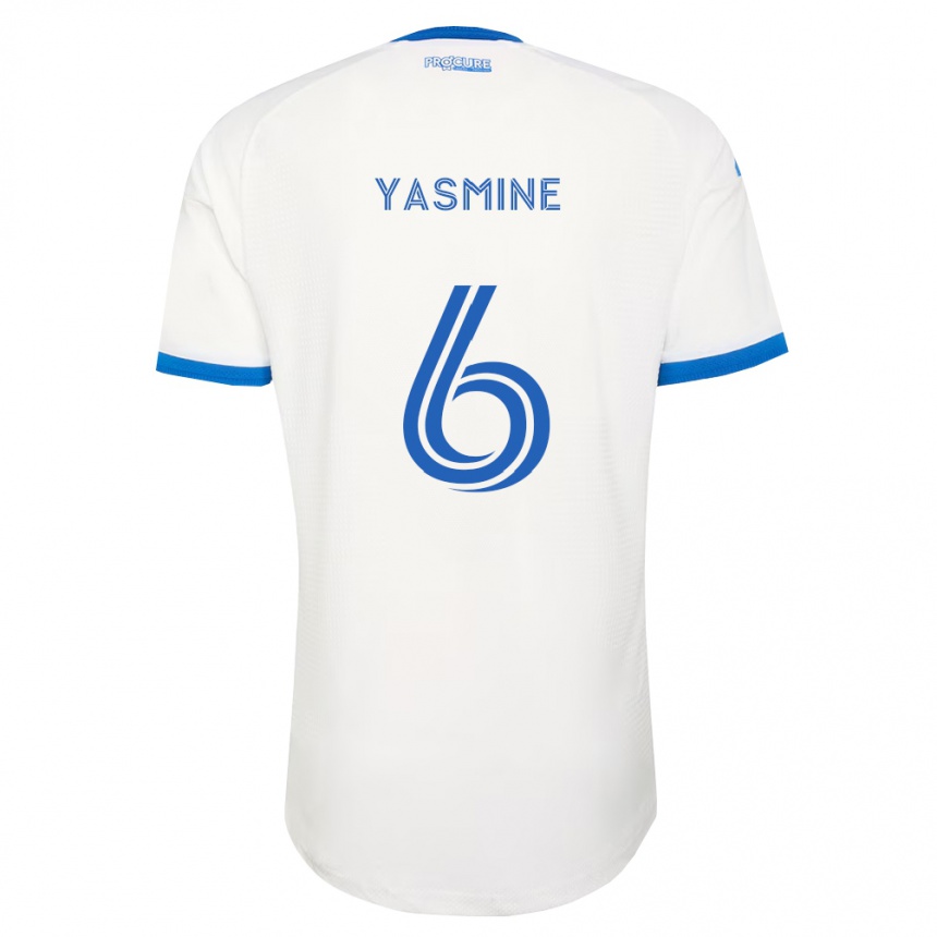 ילדים כדורגל Décombe Yasmine #6 כחול שמיים לבן הרחק ג'רזי 2026/27