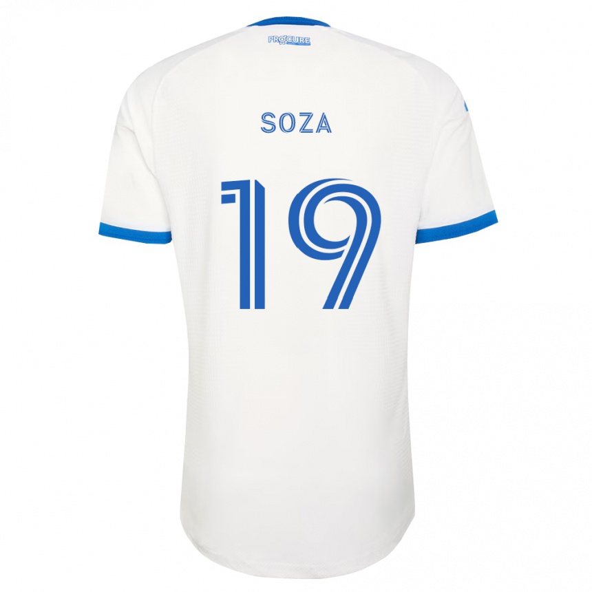 ילדים כדורגל Joel Soza #19 כחול שמיים לבן הרחק ג'רזי 2026/27