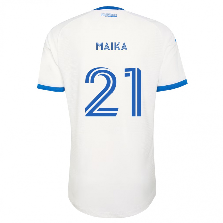 ילדים כדורגל Pouliot Maika #21 כחול שמיים לבן הרחק ג'רזי 2026/27 ילדים כדורגל Pouliot Maika #21 כחול שמיים לבן הרחק ג'רזי 2026/27