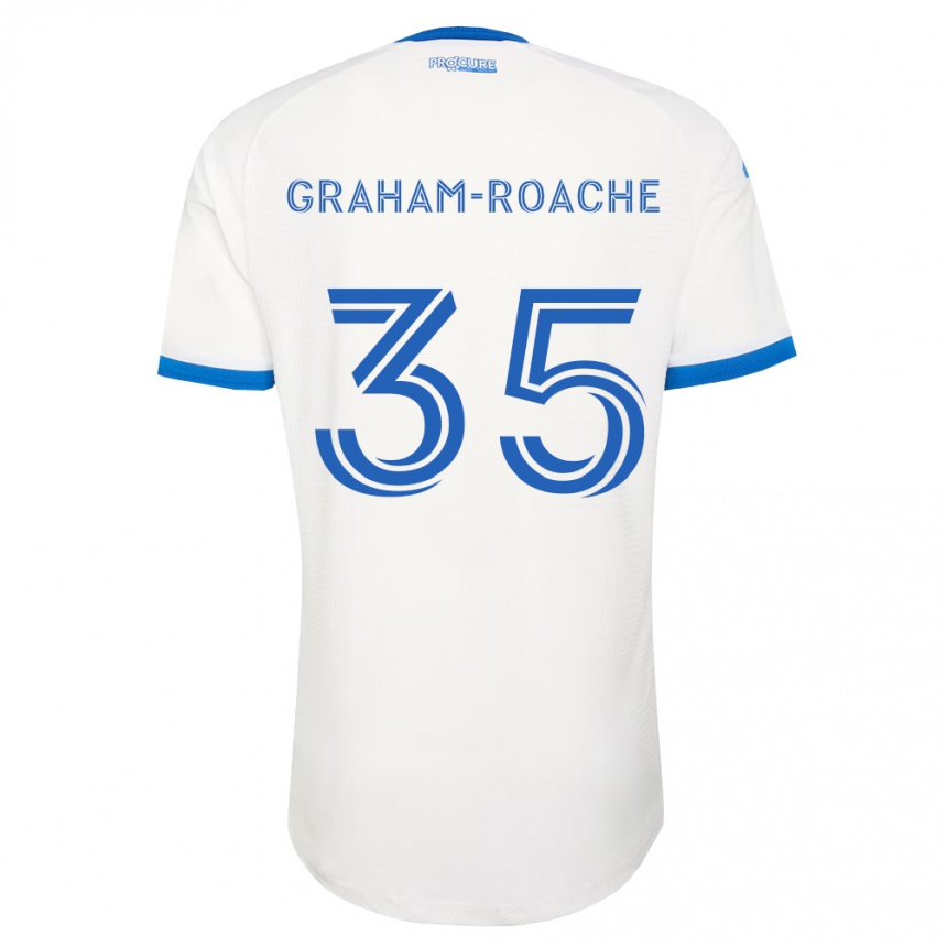 ילדים כדורגל Owen Graham-Roache #35 כחול שמיים לבן הרחק ג'רזי 2026/27