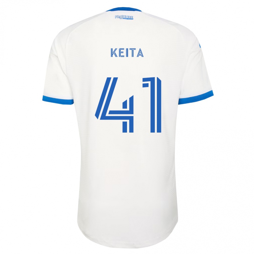 ילדים כדורגל Samsy Keita #41 כחול שמיים לבן הרחק ג'רזי 2026/27