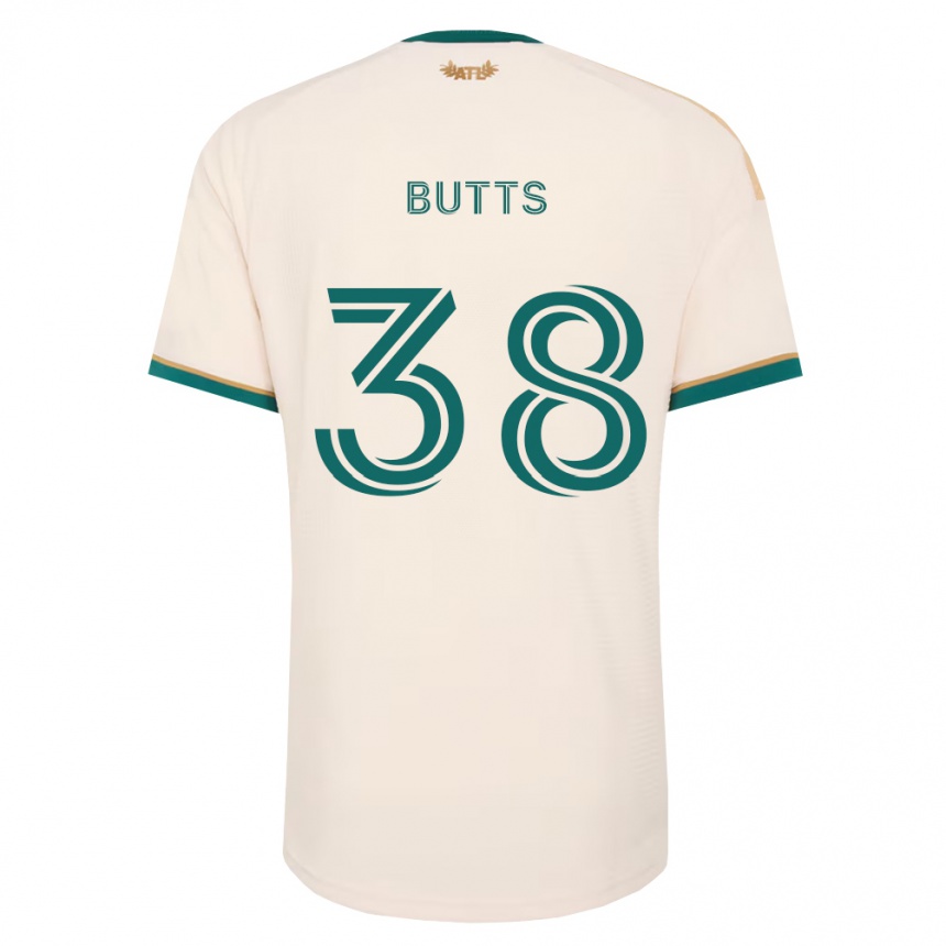 ילדים כדורגל Liam Butts #38 ירוק שמפניה הרחק ג'רזי 2026/27 ילדים כדורגל Liam Butts #38 ירוק שמפניה הרחק ג'רזי 2026/27