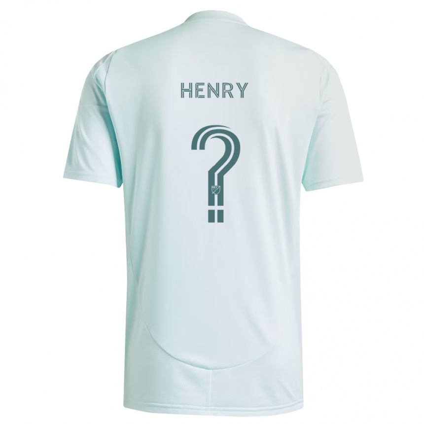 ילדים כדורגל Parker Henry #0 לבן ירוק בהיר הרחק ג'רזי 2026/27
