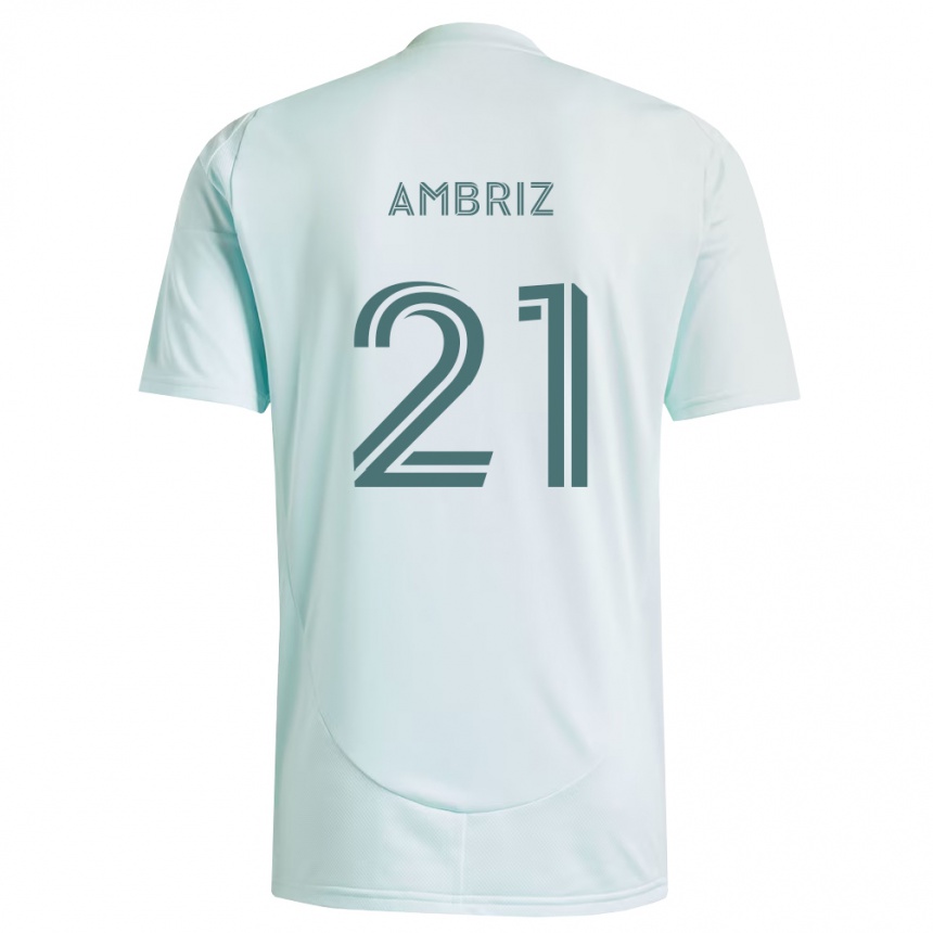 ילדים כדורגל Diego Ambriz #21 לבן ירוק בהיר הרחק ג'רזי 2026/27
