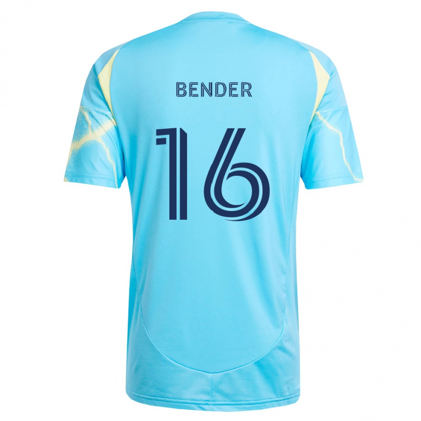 ילדים כדורגל בן בנדר #16 כחול בהיר שחור צהוב בהיר הרחק ג'רזי 2026/27