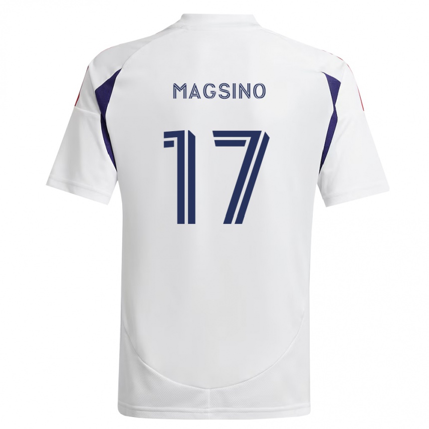 ילדים כדורגל Reignen Magsino #17 כחול מלכותי אדום חום הרחק ג'רזי 2026/27