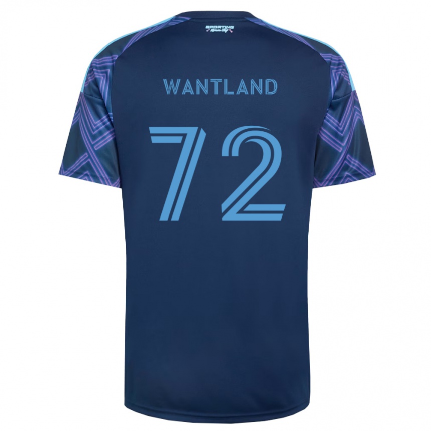 ילדים כדורגל Zane Wantland #72 כחול מלכותי סגול הרחק ג'רזי 2026/27