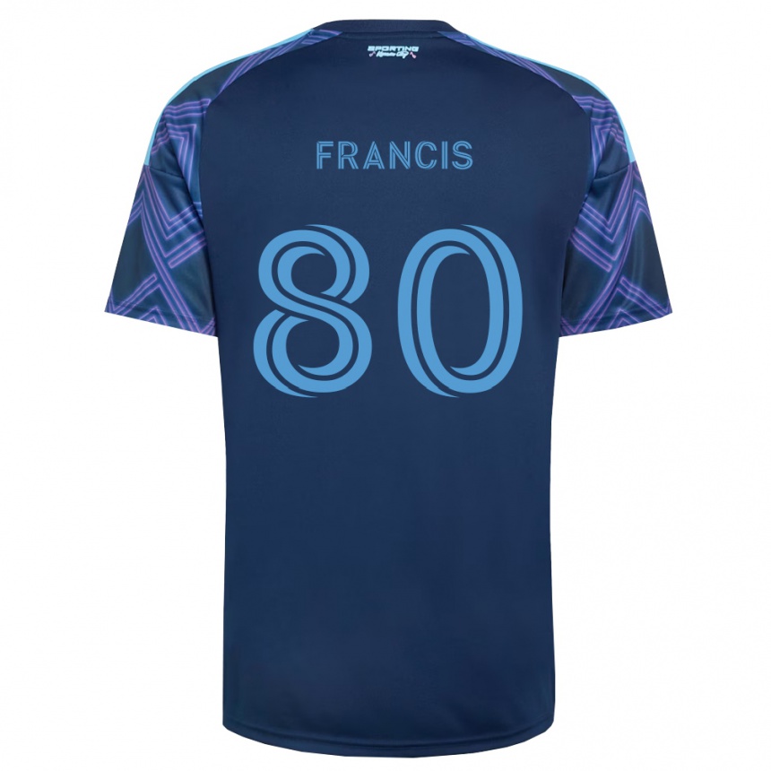 ילדים כדורגל Makhi Francis #80 כחול מלכותי סגול הרחק ג'רזי 2026/27