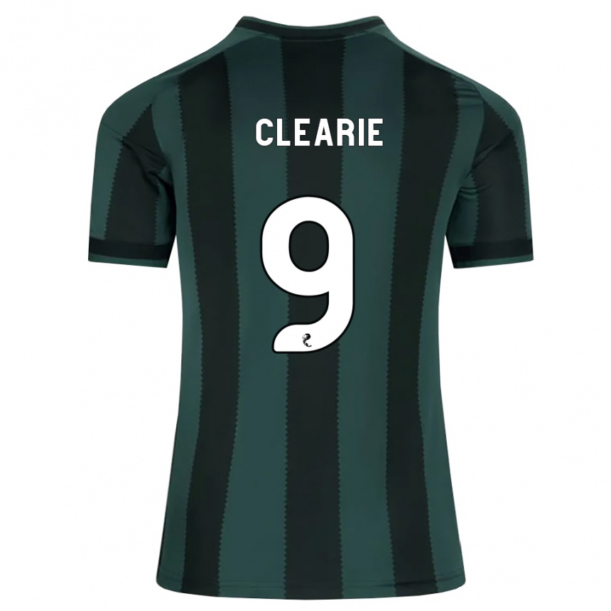 ילדים כדורגל Lucas Clearie #9 אפור דהוי שחור הרחק ג'רזי 2026/27
