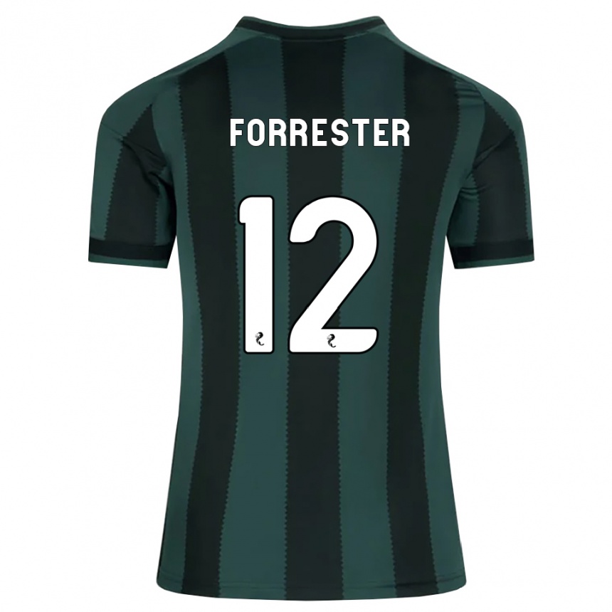 ילדים כדורגל Shay Forrester #12 אפור דהוי שחור הרחק ג'רזי 2026/27