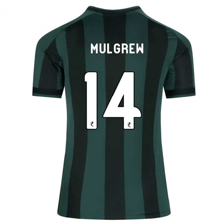 ילדים כדורגל Joshua Mulgrew #14 אפור דהוי שחור הרחק ג'רזי 2026/27