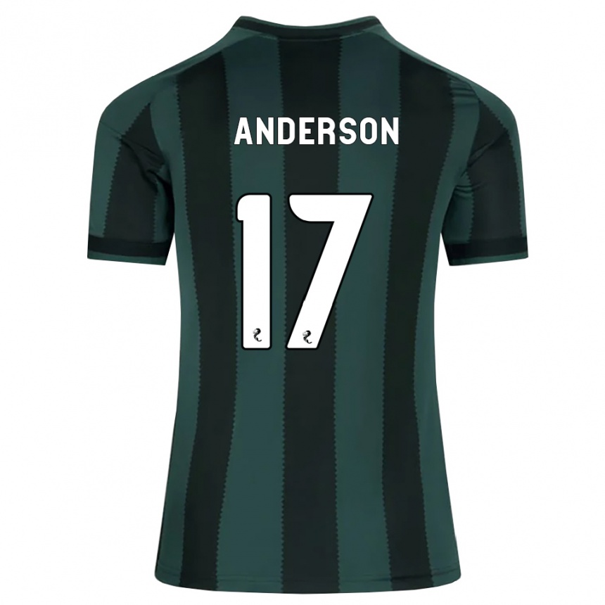 ילדים כדורגל Cayden Anderson #17 אפור דהוי שחור הרחק ג'רזי 2026/27