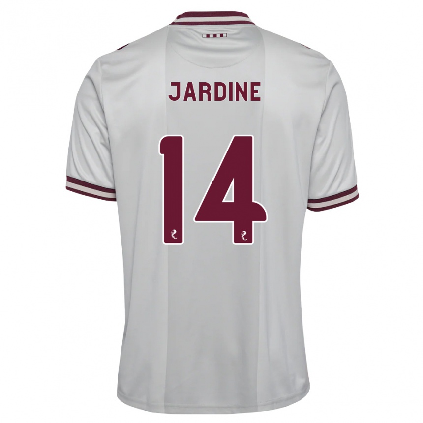 ילדים כדורגל Kayla Jardine #14 לבן בורגונדי הרחק ג'רזי 2026/27
