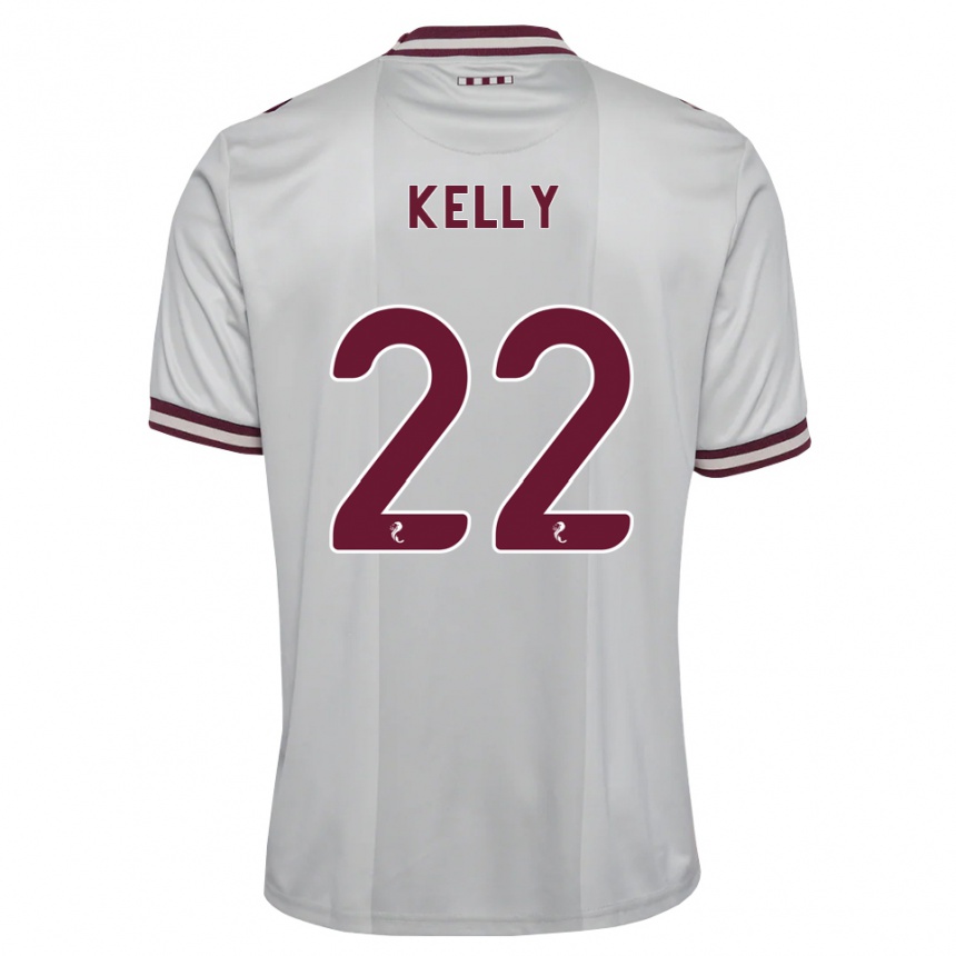 ילדים כדורגל Ryan Kelly #22 לבן בורגונדי הרחק ג'רזי 2026/27