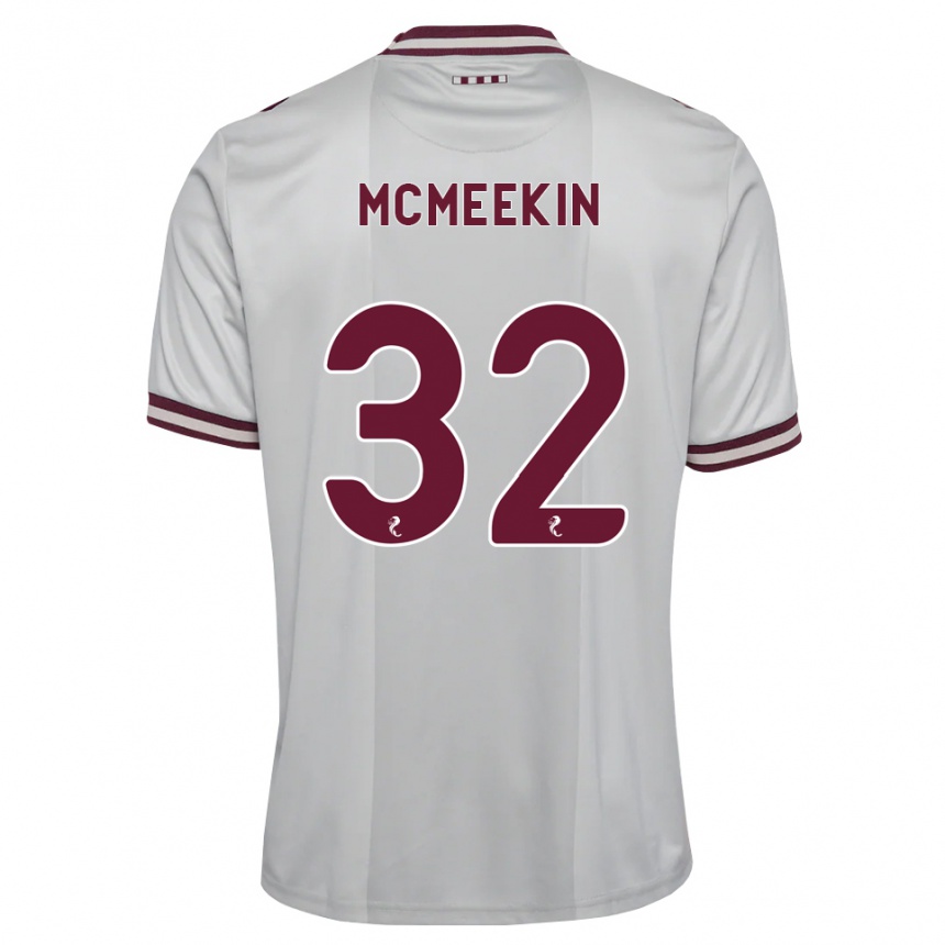 ילדים כדורגל Keir Mcmeekin #32 לבן בורגונדי הרחק ג'רזי 2026/27