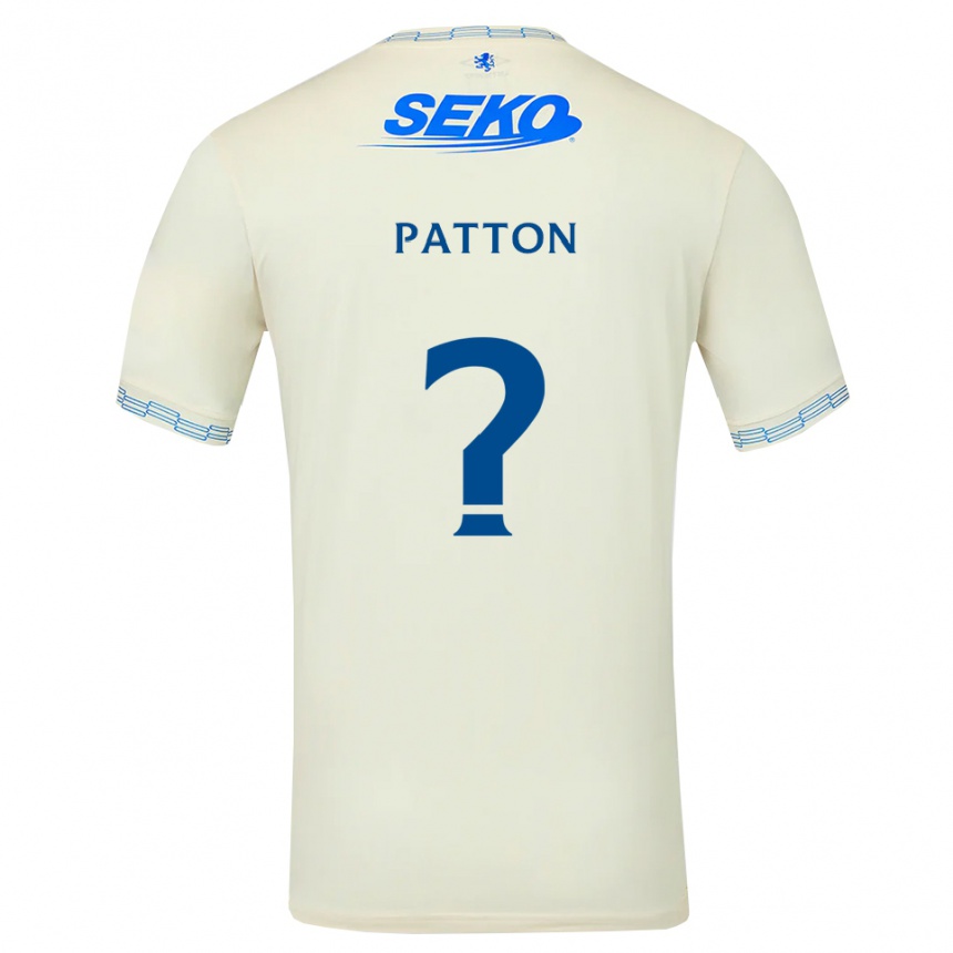 ילדים כדורגל Ashton Patton #0 כחול שמיים עמוק לבן הרחק ג'רזי 2026/27