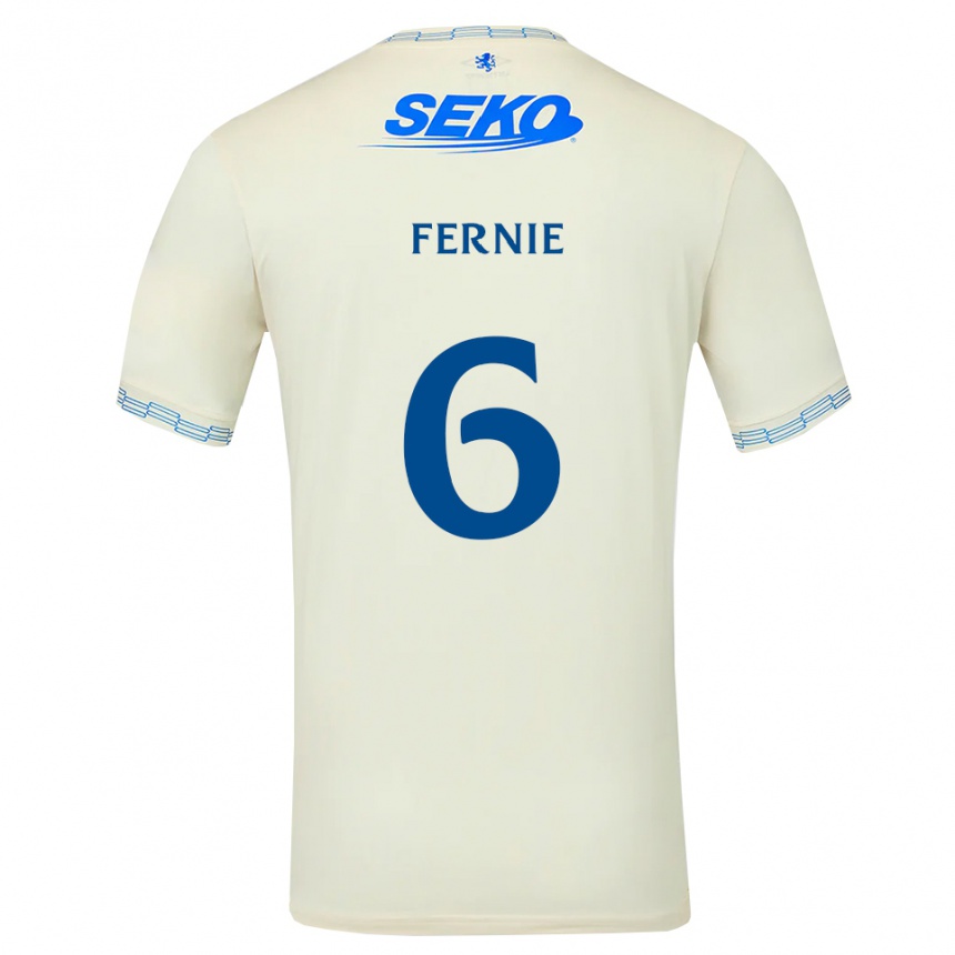 ילדים כדורגל Cameron Fernie #6 כחול שמיים עמוק לבן הרחק ג'רזי 2026/27 ילדים כדורגל Cameron Fernie #6 כחול שמיים עמוק לבן הרחק ג'רזי 2026/27
