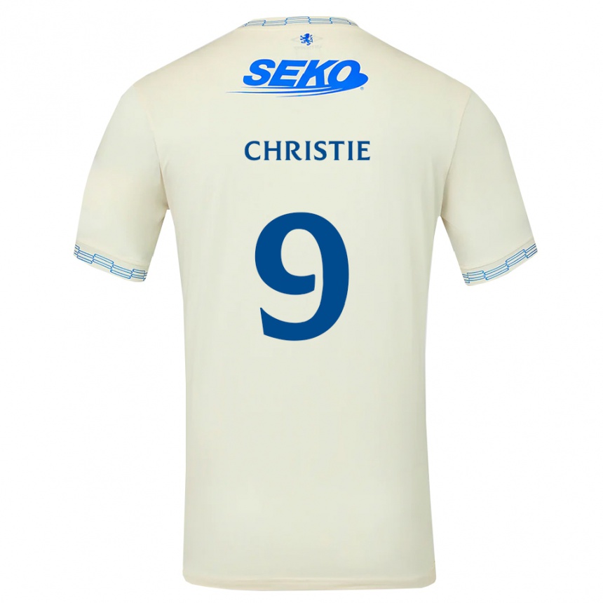 ילדים כדורגל Cormac Christie #9 כחול שמיים עמוק לבן הרחק ג'רזי 2026/27 ילדים כדורגל Cormac Christie #9 כחול שמיים עמוק לבן הרחק ג'רזי 2026/27