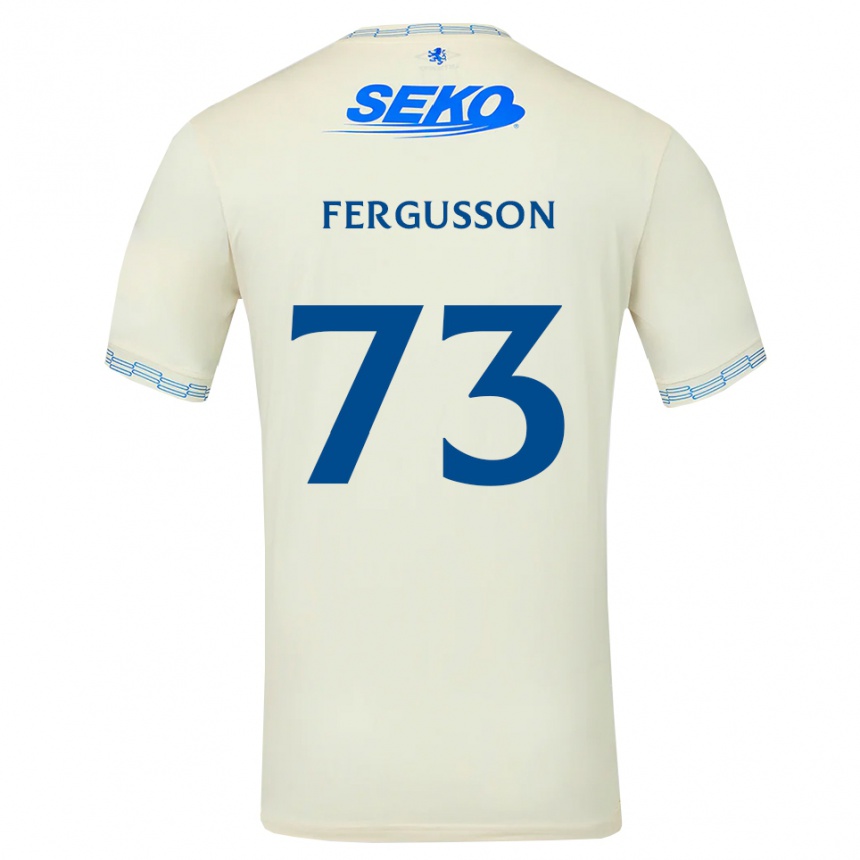 ילדים כדורגל Coben Fergusson #73 כחול שמיים עמוק לבן הרחק ג'רזי 2026/27
