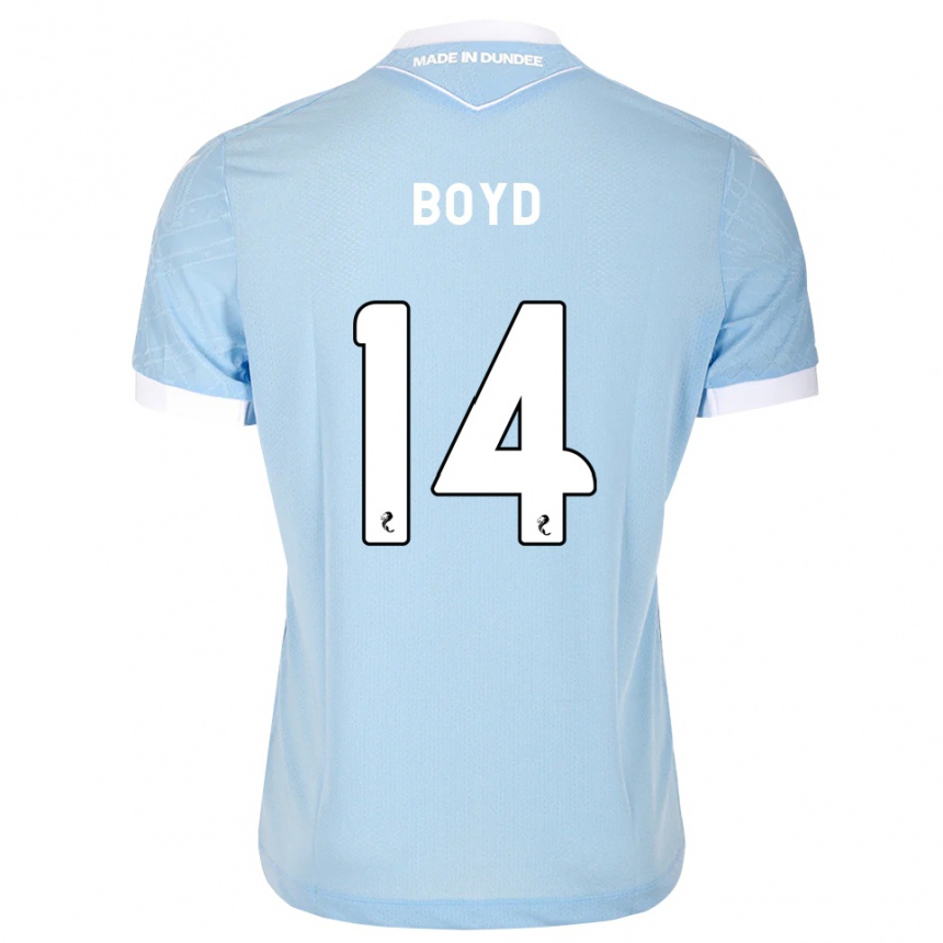 ילדים כדורגל Travis Boyd #14 כחול שמיים בהיר לבן הרחק ג'רזי 2026/27
