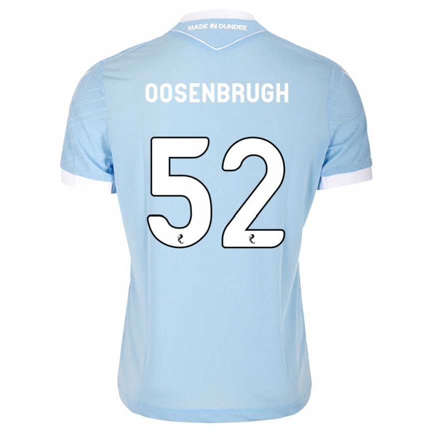 ילדים כדורגל Charley Oosenbrugh #52 כחול שמיים בהיר לבן הרחק ג'רזי 2026/27